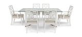 Chelsea Glass Dining Table With 4 Side Chairs And 2 Arm Chairs thumbnail 2