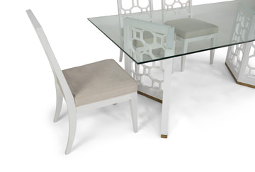 Chelsea Glass Dining Table With 4 Chairs