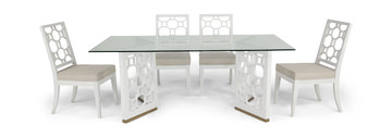 Chelsea Glass Dining Table With 4 Chairs