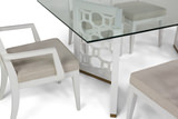 Chelsea Glass Dining Table With 4 Side Chairs And 2 Arm Chairs thumbnail 3