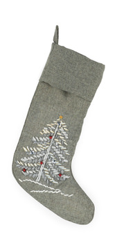 White Tree Stocking