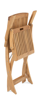 Braxton Teak Folding Arm Chair