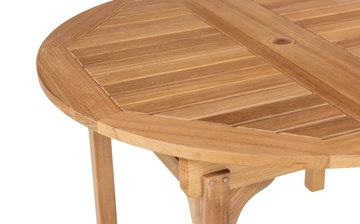 Chelsea II Round Teak Extension Table