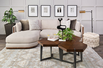 Idris Granite Sand Area Rug - 7′9″ x 9′9″  