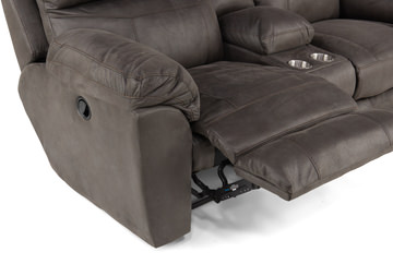 Titan Reclining Loveseat With Console