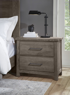 Gable Ridge Nightstand - Mystic Grey