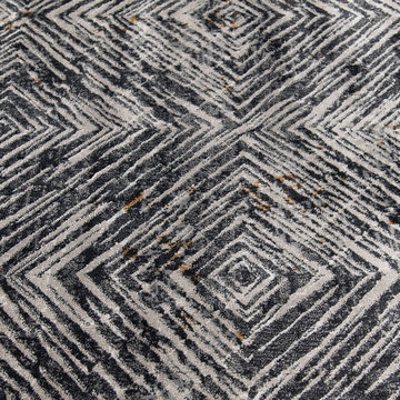 Adore Diamonds Deep Blue/Whitecap - 8′8″ x 11′10″ Area Rug