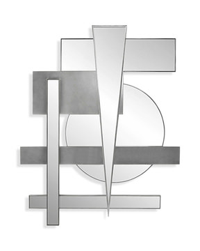image Wedge Mirrored Wall Decor