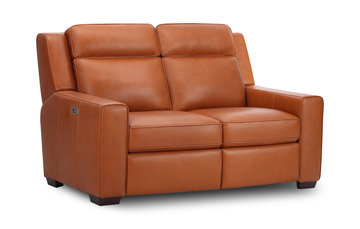 Barton Leather Power Reclining Loveseat