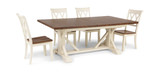 Hamilton II Trestle Table With 4 X Back Side Chairs thumbnail 1