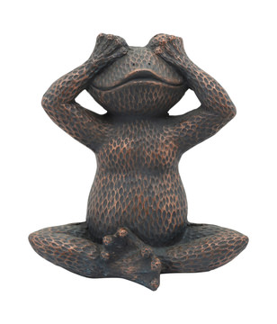  “See No” Frog Sculpture