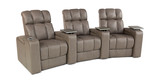 Ovation 3 Piece Leather Power Reclining Home Theater thumbnail 1