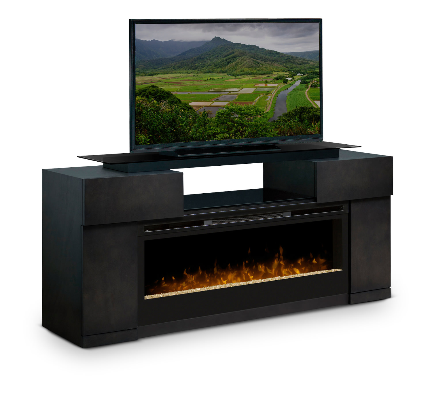 Concord Electric Fireplace Media Console Hom Furniture