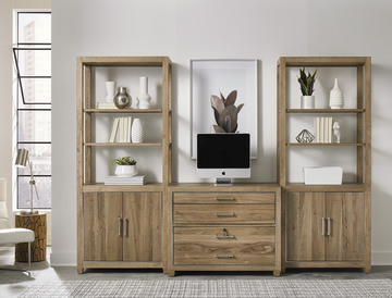 image Avant Garde Workstation File With 2 Bookcases