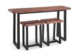 Stokes Console Table With 2 Stools thumbnail 1