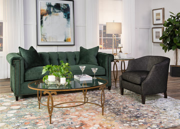 Soiree La Brea Rose Gold Area Rug - 2′0″ X 3′0″