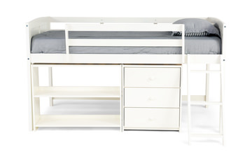 Scout Loft Bunk Bed - Dove White