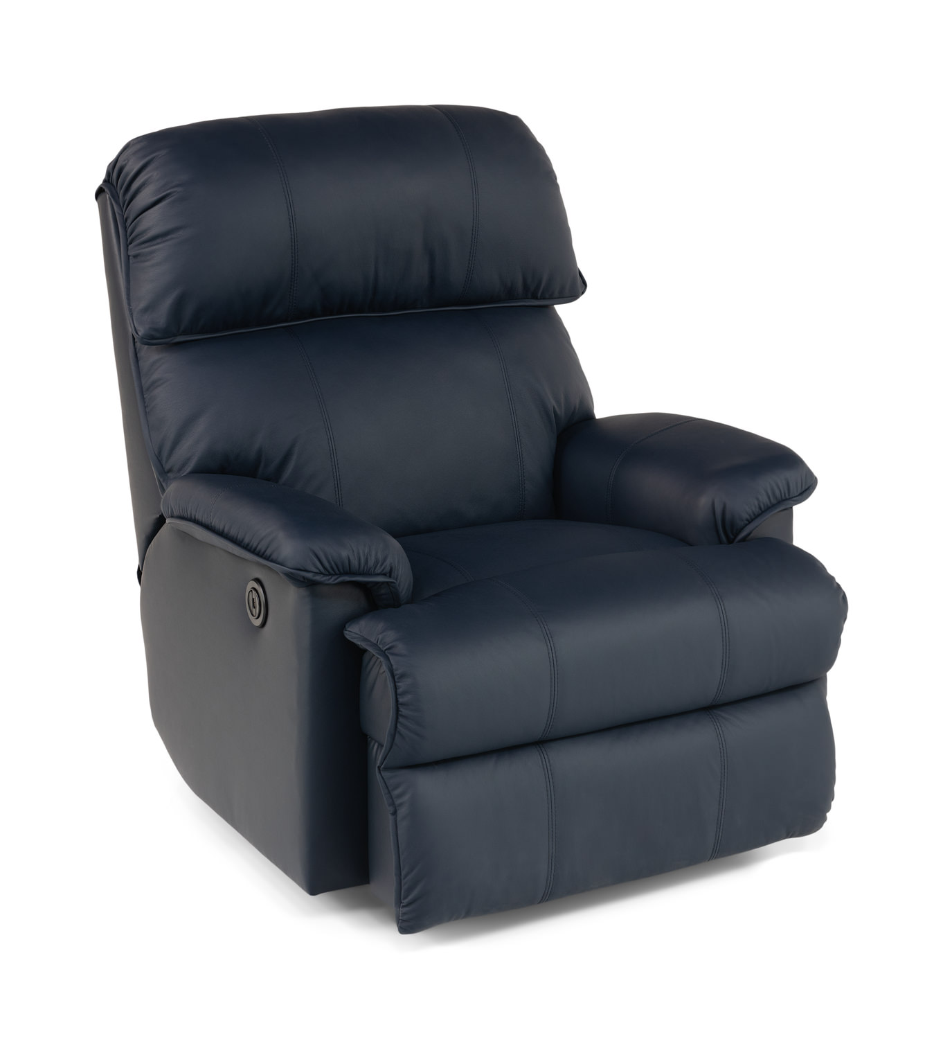 Geneva Leather Swivel Accent Chair