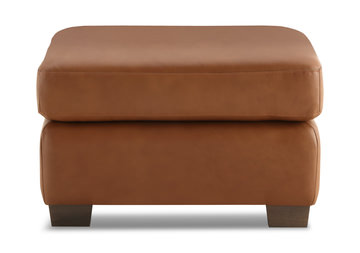 Desi Leather Ottoman