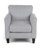 Dylan Hippocrates Denim Accent Chair thumbnail 2