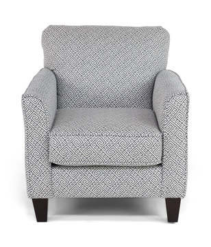 Dylan Hippocrates Denim Accent Chair