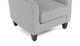 Dylan Hippocrates Denim Accent Chair thumbnail 3