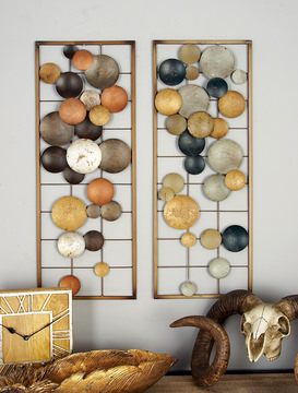 Multi-Colored Disc Wall Decor (Assortment)