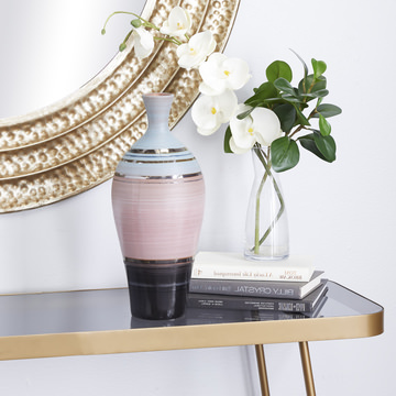 Modern Striped Vase