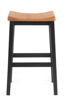 Kady Oak Saddle Seat Bar Stool