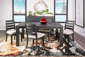 Westwood Leg Table With 4 Ladderback Side Chairs