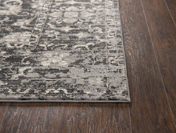 Panache Grey Border Area Rug - 3′3″ X 5′3″