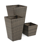 Vista Planters - Set of 3 - Driftwood thumbnail 1
