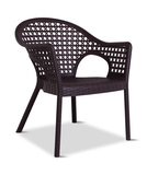 Iris Wicker Cane Chair - Dark Brown thumbnail 1