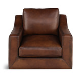 Knox Leather Swivel Chair thumbnail 2