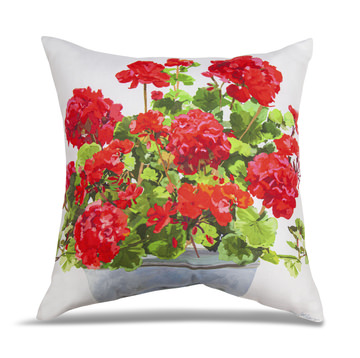 18″ Geranium Pillow