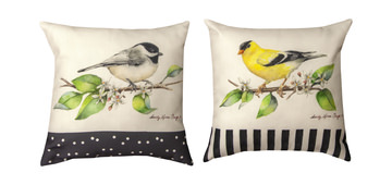 12″ Grove Song Birds Pillow