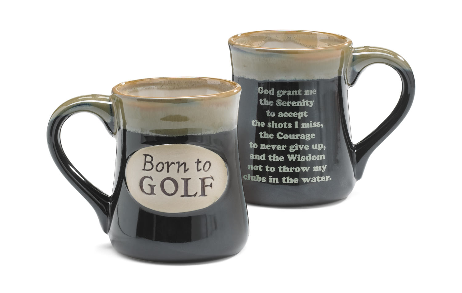 Born to Fish 18 oz. Coffee Mug with Fisherman's Serenity Prayer