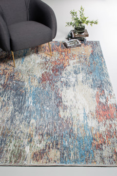 image Roxy Blue/Red Mirage Area Rug - 5′0″ X 7′6″