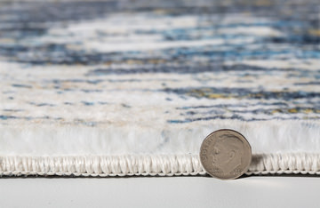 Roxy Blue/Gold Mirage Area Rug - 5′0″ X 7′6″