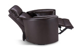 Stuart Leather Power Swivel Recliner - Brown thumbnail 5