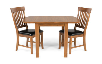 Family Dining Drop Leaf Table With 2 Chairs