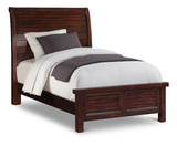 Delray Twin Sleigh Bed - Dark thumbnail 1