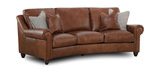 Dalton Leather Conversation Sofa thumbnail 2