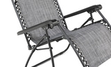 Relaxer Chaise Lounge Chair With Canopy - Grey thumbnail 3