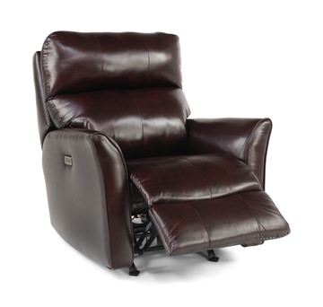 Linus Leather Power Rocker Recliner