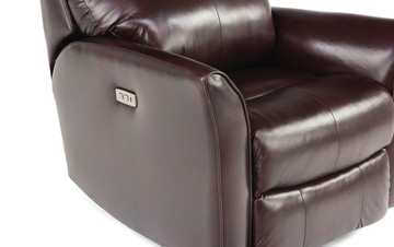 Linus Leather Power Rocker Recliner