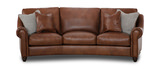 Dalton Leather Conversation Sofa thumbnail 1