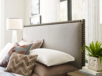 Spool Upholstered Bed