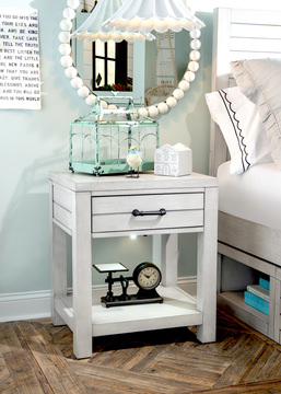 image Bay Lake White Nightstand