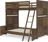 Bay Lake T/F Bunk Bed - Brown thumbnail 1